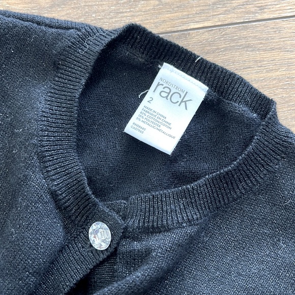 nordstrom rack kids black cardigan - Picture 3 of 3